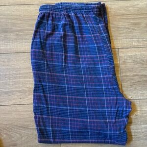 Christian Dior Monsieur cotton Dior Blue and red Plaid Men's pajama pants